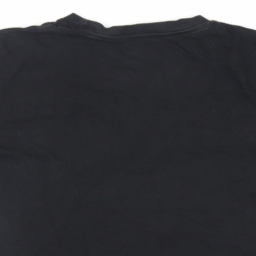 Original Winstons Mens Black Cotton T-Shirt Size S Crew Neck - Gorilla