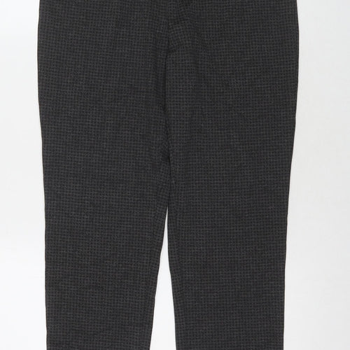 Marks and Spencer Womens Grey Viscose Trousers Size 12 L26 in Regular