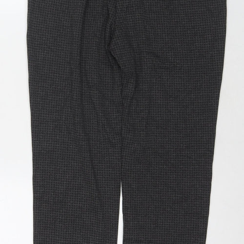 Marks and Spencer Womens Grey Viscose Trousers Size 12 L26 in Regular