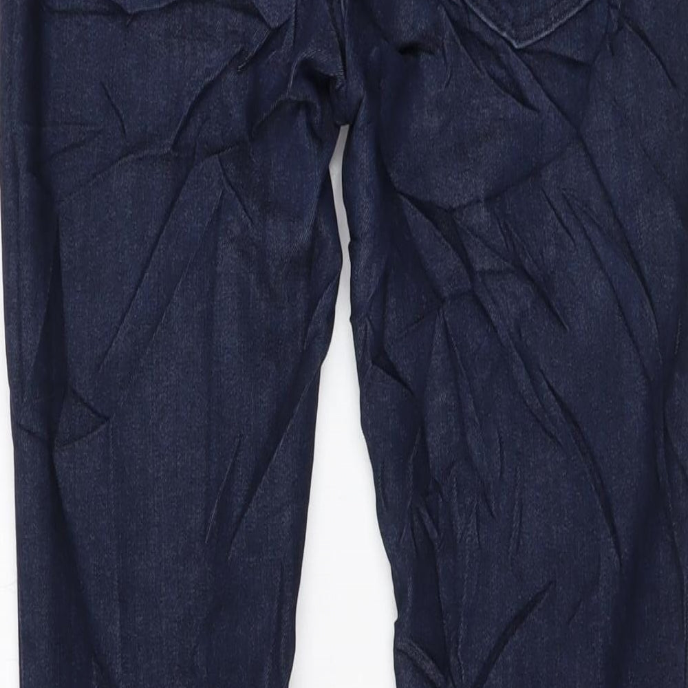 Autograph Womens Blue Cotton Skinny Jeans Size 10 L26 in Regular Button