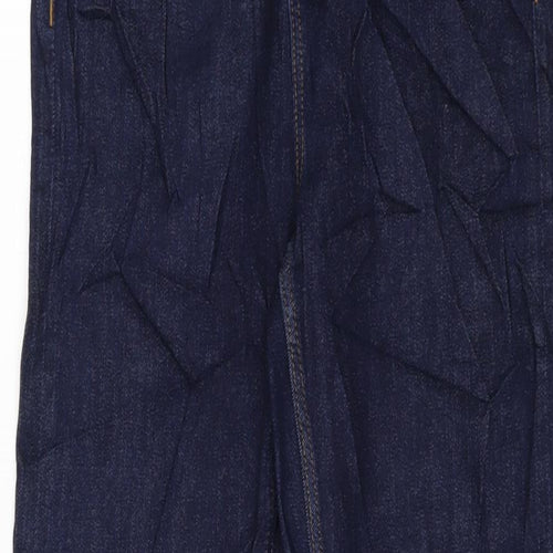 Marks and Spencer Womens Blue Cotton Straight Jeans Size 10 L31 in Regular Button