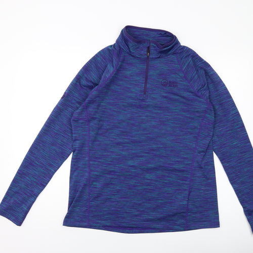 North Ridge Womens Blue Polyester Pullover Sweatshirt Size 18 Zip