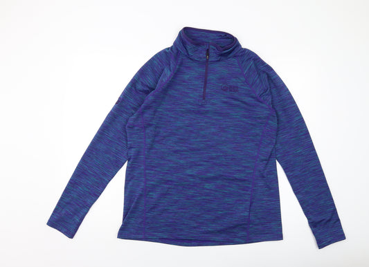 North Ridge Womens Blue Polyester Pullover Sweatshirt Size 18 Zip