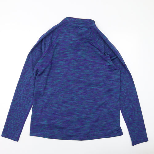 North Ridge Womens Blue Polyester Pullover Sweatshirt Size 18 Zip