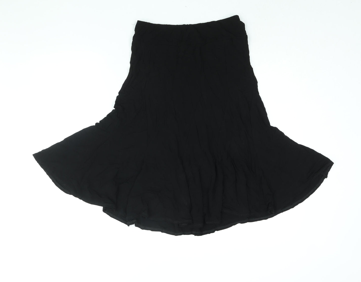 Laura Ashley Womens Black Viscose Trumpet Skirt Size 8