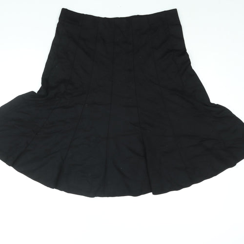 Marks and Spencer Womens Black Viscose Trumpet Skirt Size 14