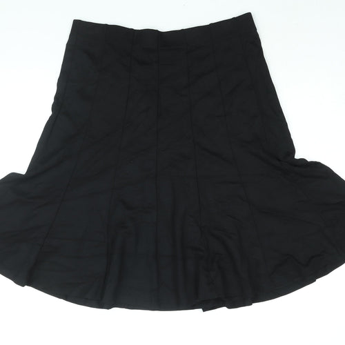 Marks and Spencer Womens Black Viscose Trumpet Skirt Size 14