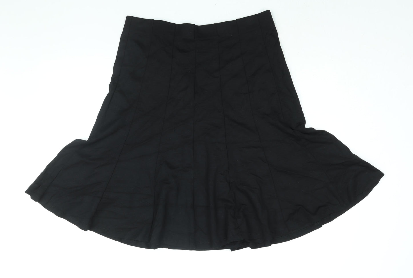 Marks and Spencer Womens Black Viscose Trumpet Skirt Size 14