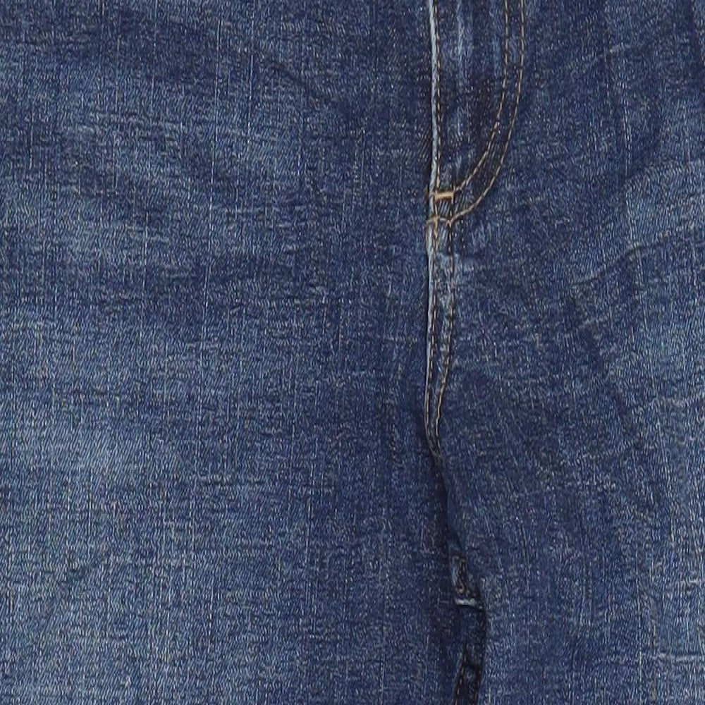 M&S Womens Blue Cotton Skinny Jeans Size 10 L26 in Relaxed