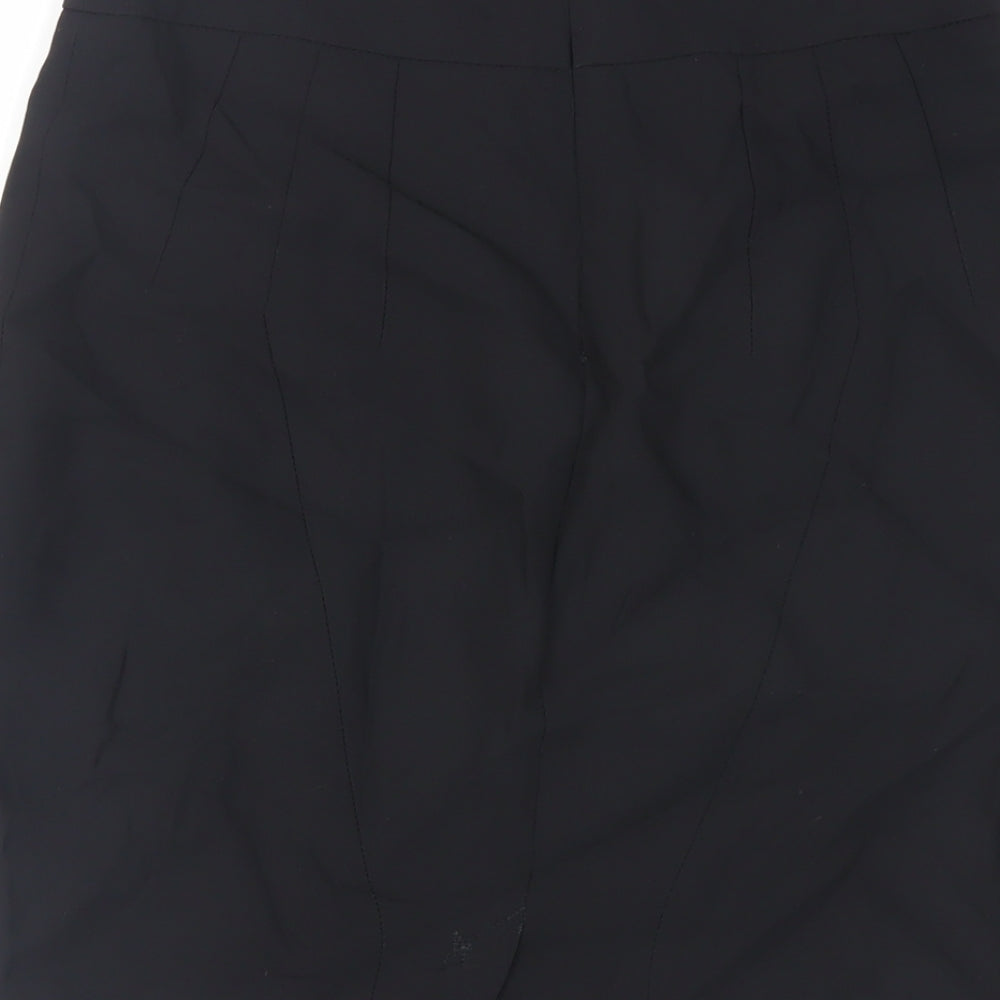 Karen Millen Womens Black Polyester Straight & Pencil Skirt Size 8 Zip