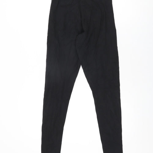 adidas Womens Black Cotton Pedal Pusher Leggings Size 10 L28 in