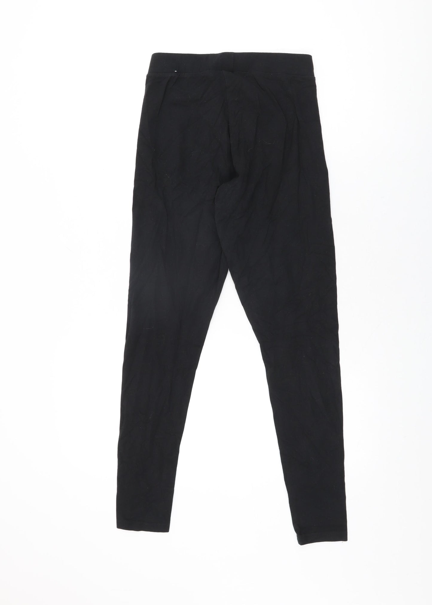 adidas Womens Black Cotton Pedal Pusher Leggings Size 10 L28 in