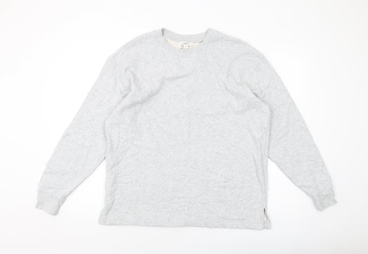 Marks and Spencer Womens Grey Cotton Pullover Sweatshirt Size M Pullover