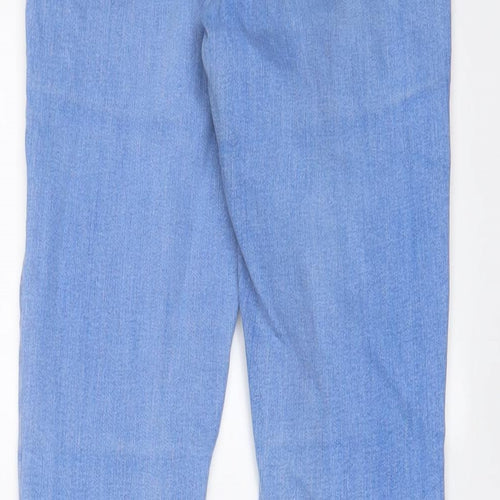 Denim & Co. Womens Blue Cotton Skinny Jeans Size 10 L29 in Regular Zip