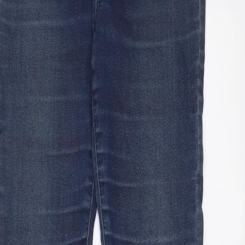 River Island Womens Blue Cotton Skinny Jeans Size 10 L30 in Regular Zip