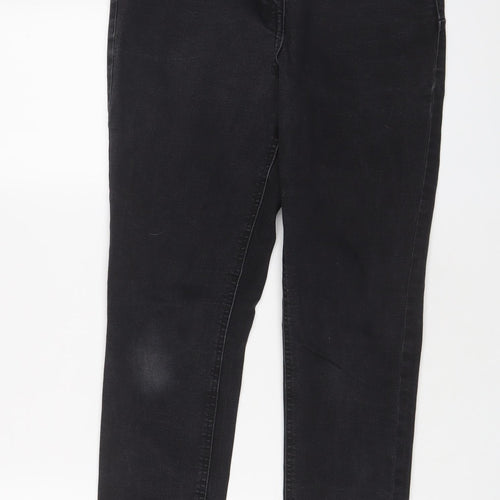 Denim & Co. Womens Black Cotton Skinny Jeans Size 10 L29 in Regular Zip