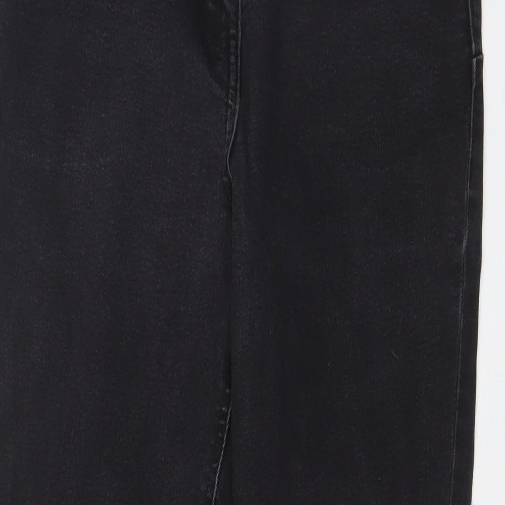 Denim & Co. Womens Black Cotton Skinny Jeans Size 10 L29 in Regular Zip