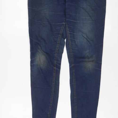 Marks and Spencer Womens Blue Cotton Jegging Jeans Size 12 L31 in Regular