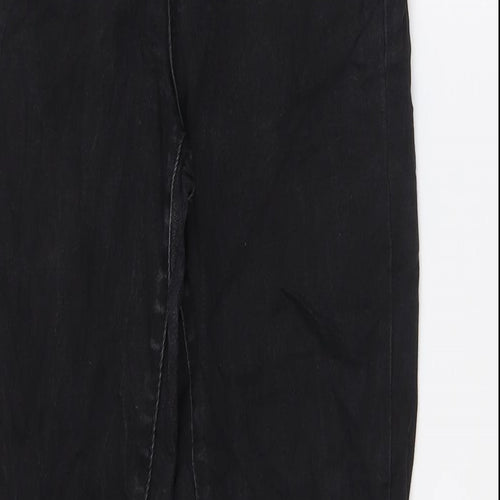 Autograph Womens Black Cotton Skinny Jeans Size 10 L30 in Regular Zip