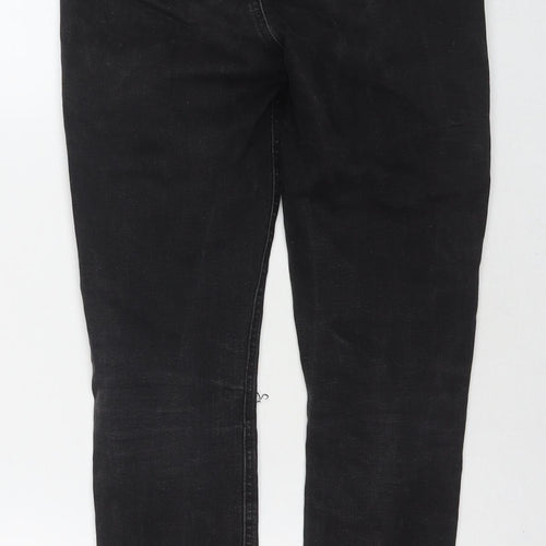 Denim & Co. Womens Black Cotton Skinny Jeans Size 10 L27 in Regular Zip