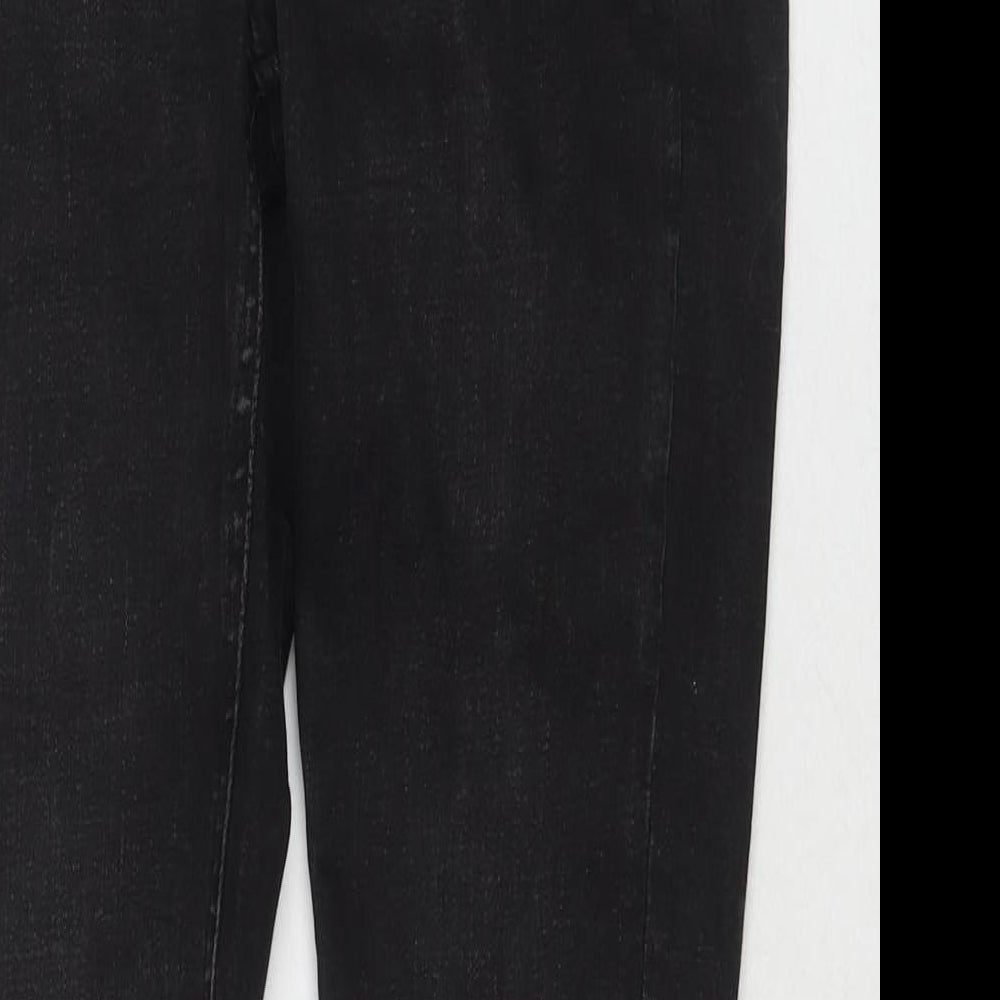 Denim & Co. Womens Black Cotton Skinny Jeans Size 10 L27 in Regular Zip