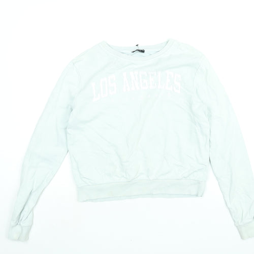 M&Co Girls Blue Cotton Pullover Sweatshirt Size 13 Years Pullover - Los Angeles California