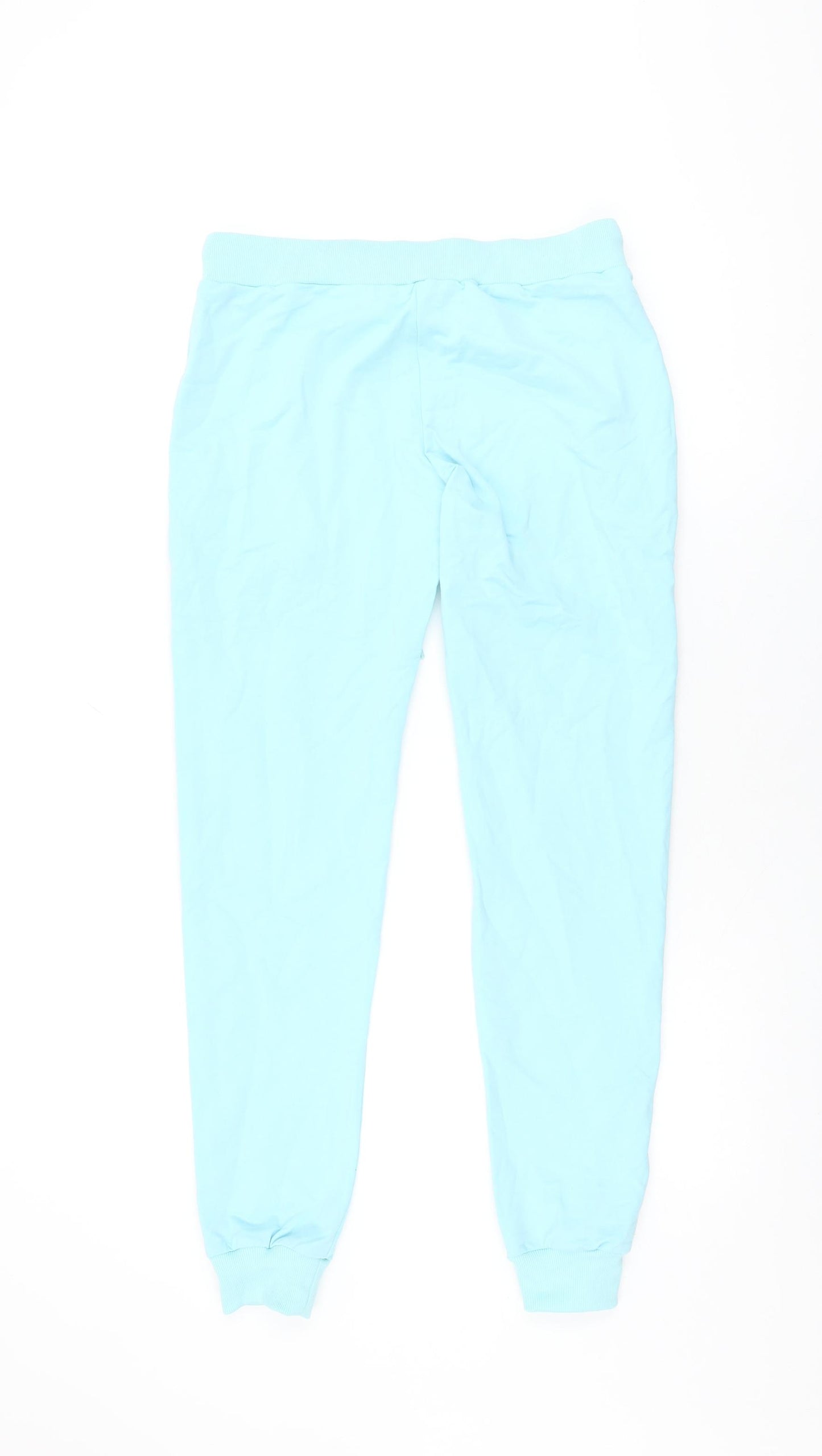 Emma & Ashley Womens Blue Cotton Jogger Trousers Size L L29.5 in Regular Drawstring