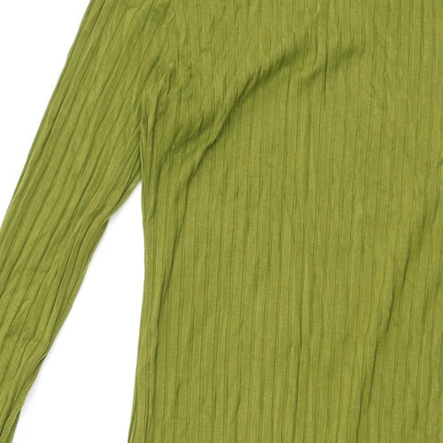 Nobody's Child Womens Green Viscose Shift Size 8 High Neck Pullover