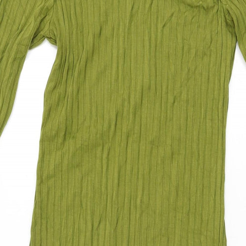 Nobody's Child Womens Green Viscose Shift Size 8 High Neck Pullover