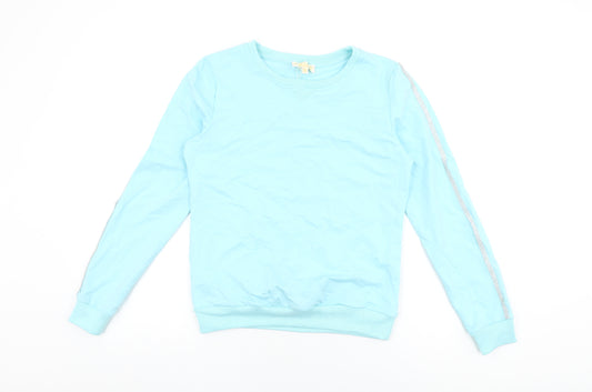 Emma & Ashley Womens Blue Cotton Pullover Sweatshirt Size M Pullover