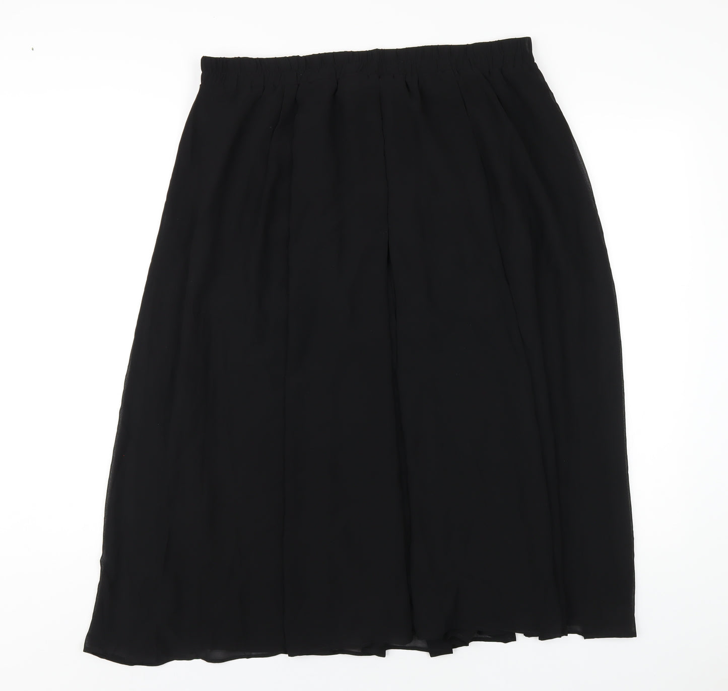 Hush Womens Black Polyester A-Line Skirt Size 14