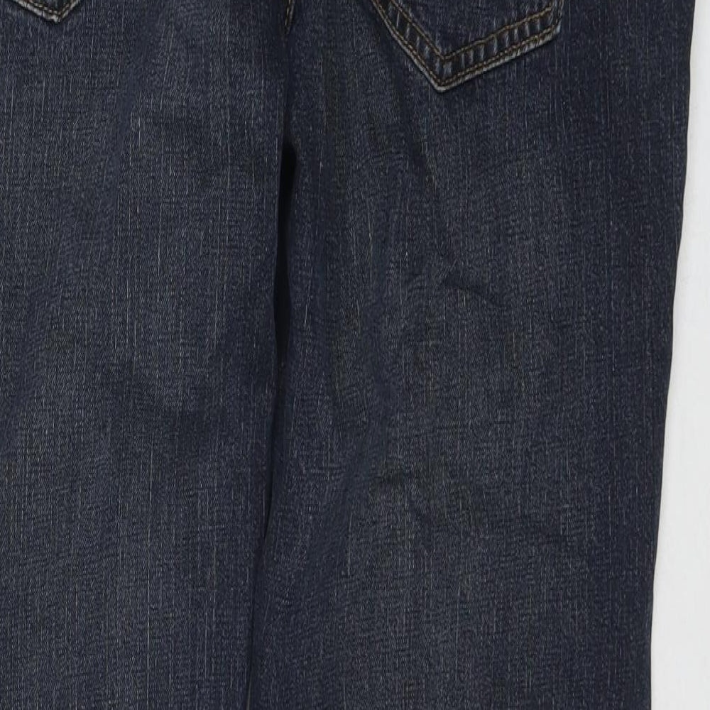 TU Mens Blue Cotton Straight Jeans Size 40 in L30 in Regular Zip