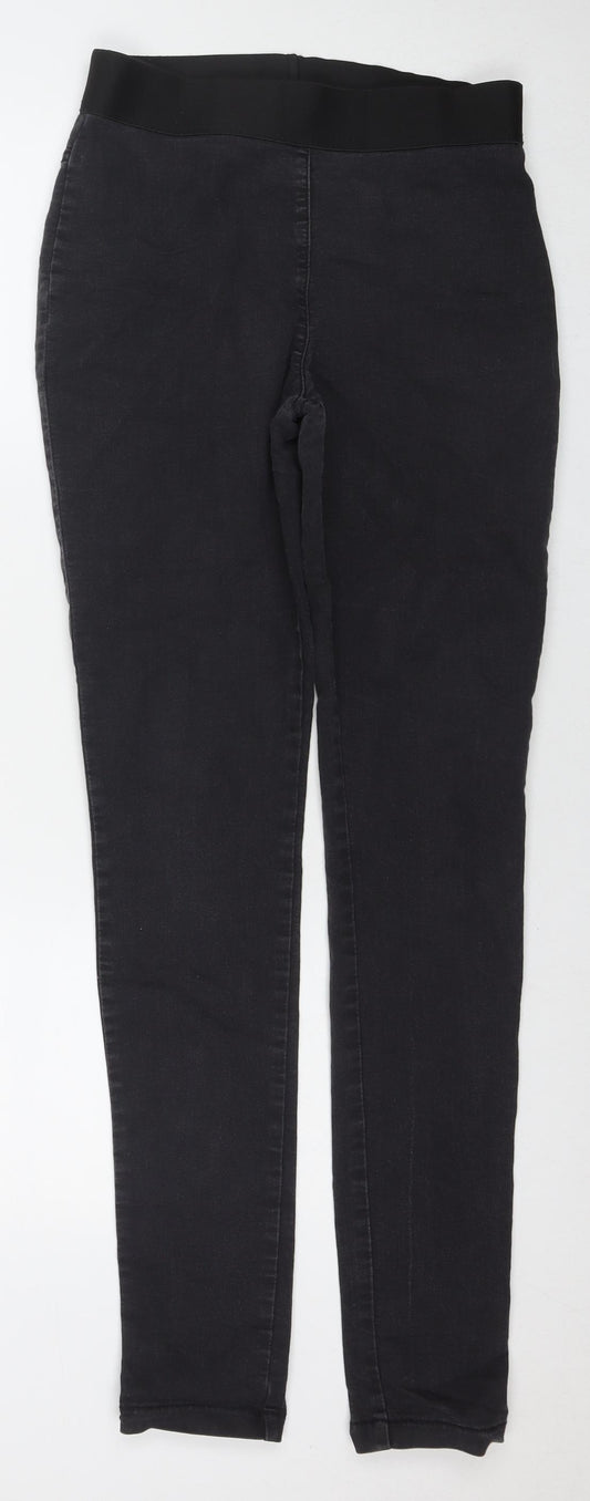 Marks and Spencer Womens Black Cotton Jegging Jeans Size 10 L32 in Regular