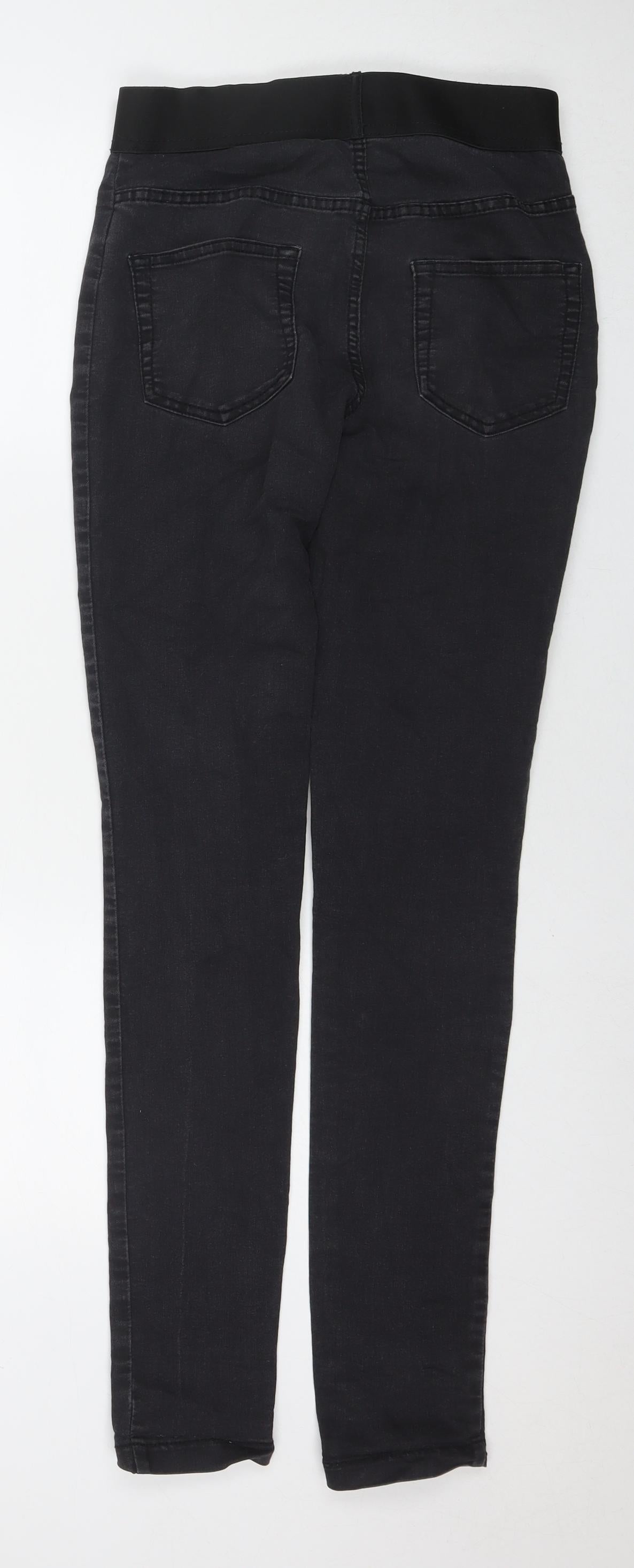 Marks and Spencer Womens Black Cotton Jegging Jeans Size 10 L32 in Regular