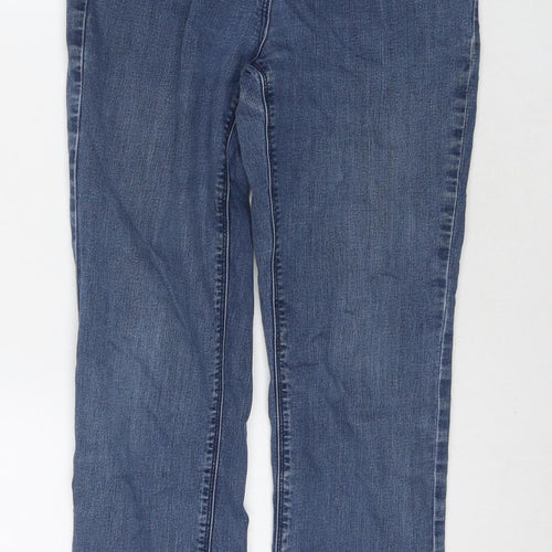 Country Casuals Womens Blue Cotton Skinny Jeans Size 10 L28 in Regular Zip