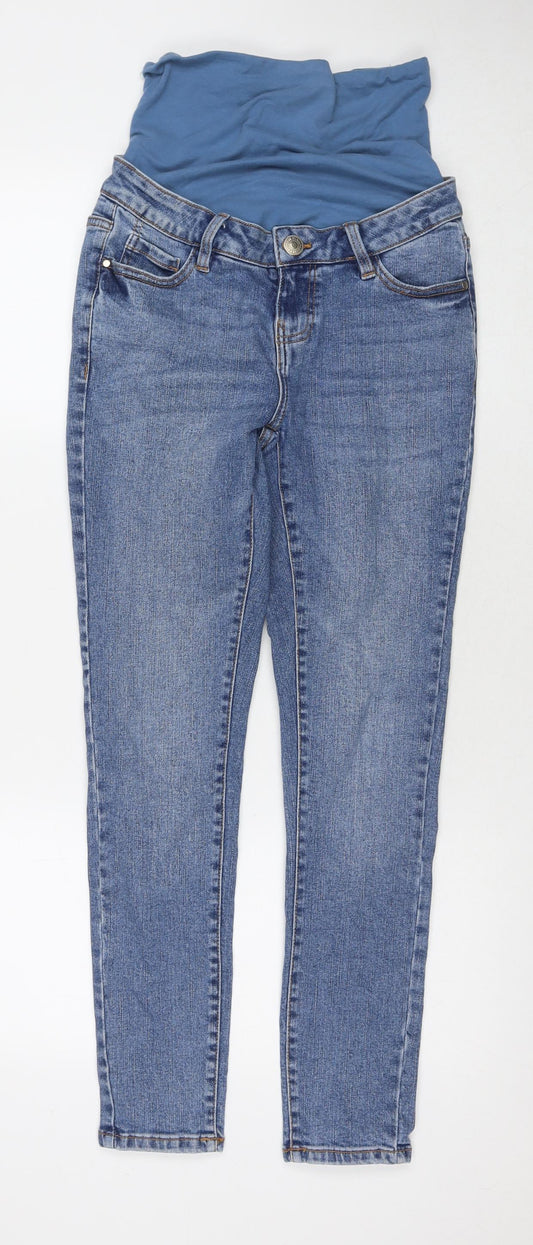 George Womens Blue Cotton Skinny Jeans Size 10 L28 in Regular Zip