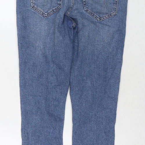 George Womens Blue Cotton Skinny Jeans Size 10 L28 in Regular Zip