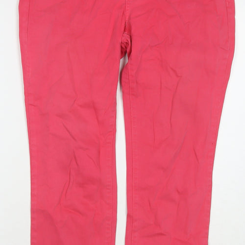 NYDJ Womens Pink Cotton Skinny Jeans Size 10 L27 in Regular Zip