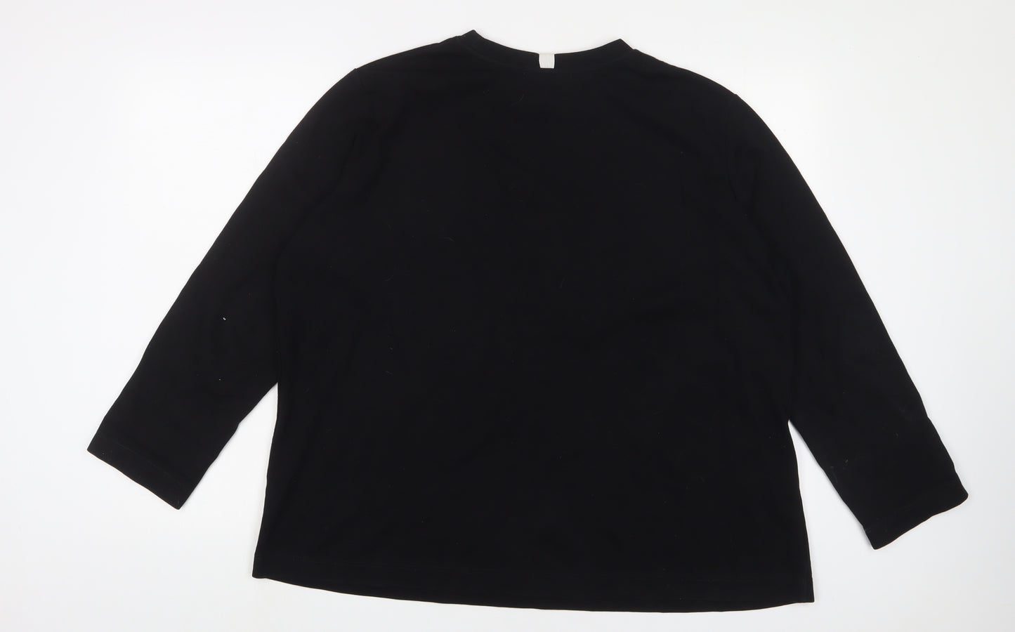 NEXT Womens Black Cotton Pullover Sweatshirt Size 18 Pullover