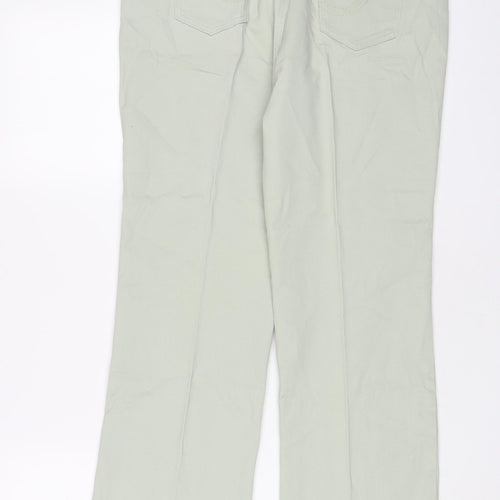 Classic Womens Green Cotton Skinny Jeans Size 12 L27 in Regular Zip