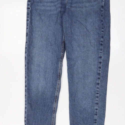 RESERVED Womens Blue Cotton Skinny Jeans Size 10 L30 in Regular Zip