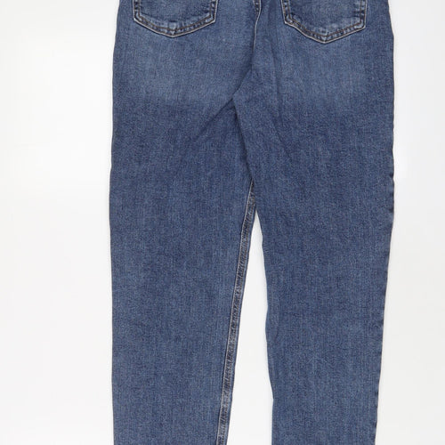 RESERVED Womens Blue Cotton Skinny Jeans Size 10 L30 in Regular Zip