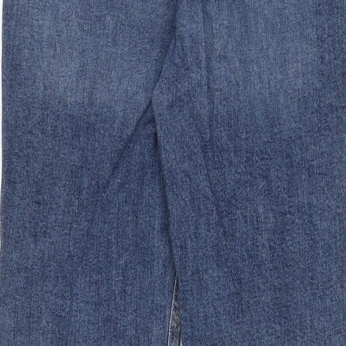 RESERVED Womens Blue Cotton Skinny Jeans Size 10 L30 in Regular Zip