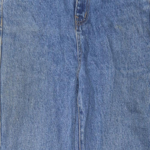 Cotton On Womens Blue Cotton Straight Jeans Size 10 L25 in Regular Zip