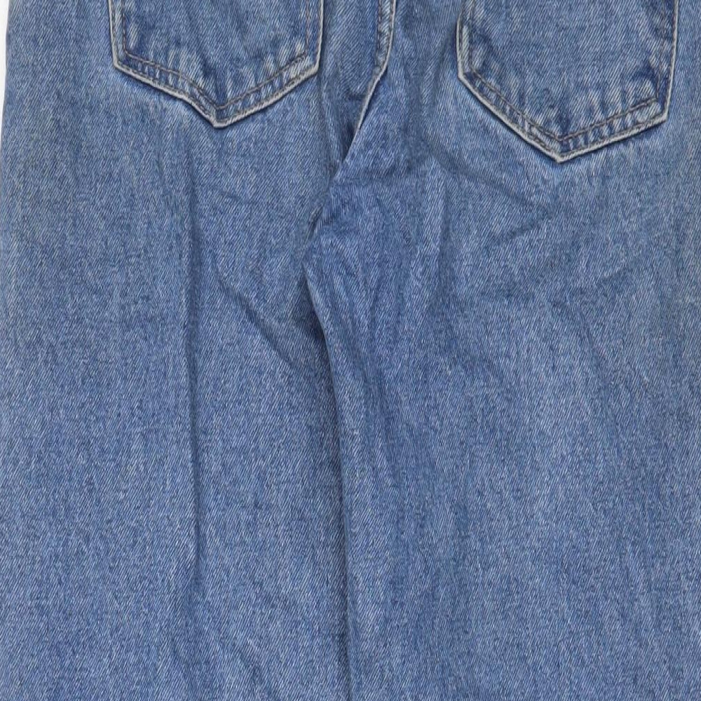 Cotton On Womens Blue Cotton Straight Jeans Size 10 L25 in Regular Zip