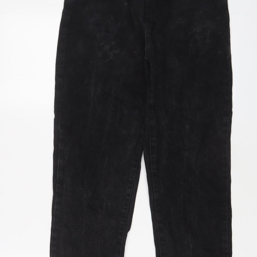 Don't think twice Womens Black Cotton Straight Jeans Size 10 L27 in Regular Zip