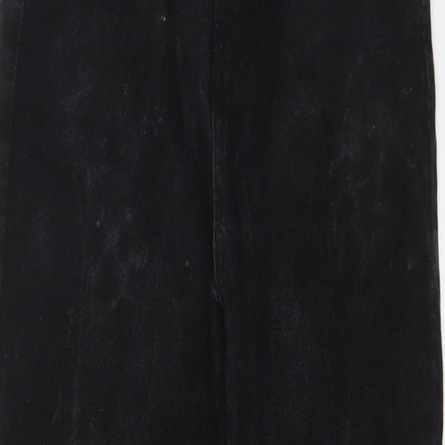 Don't think twice Womens Black Cotton Straight Jeans Size 10 L27 in Regular Zip