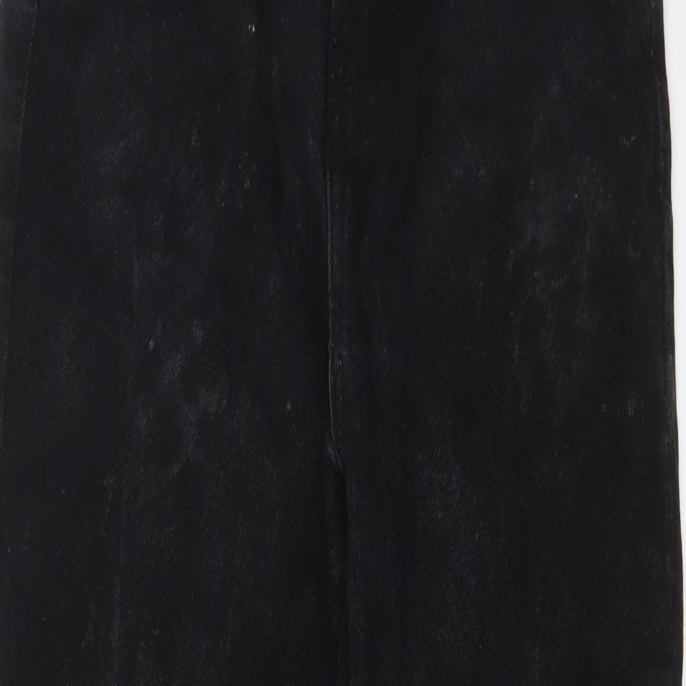 Don't think twice Womens Black Cotton Straight Jeans Size 10 L27 in Regular Zip