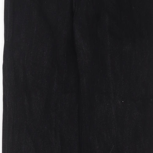 Don't think twice Womens Black Cotton Straight Jeans Size 10 L27 in Regular Zip