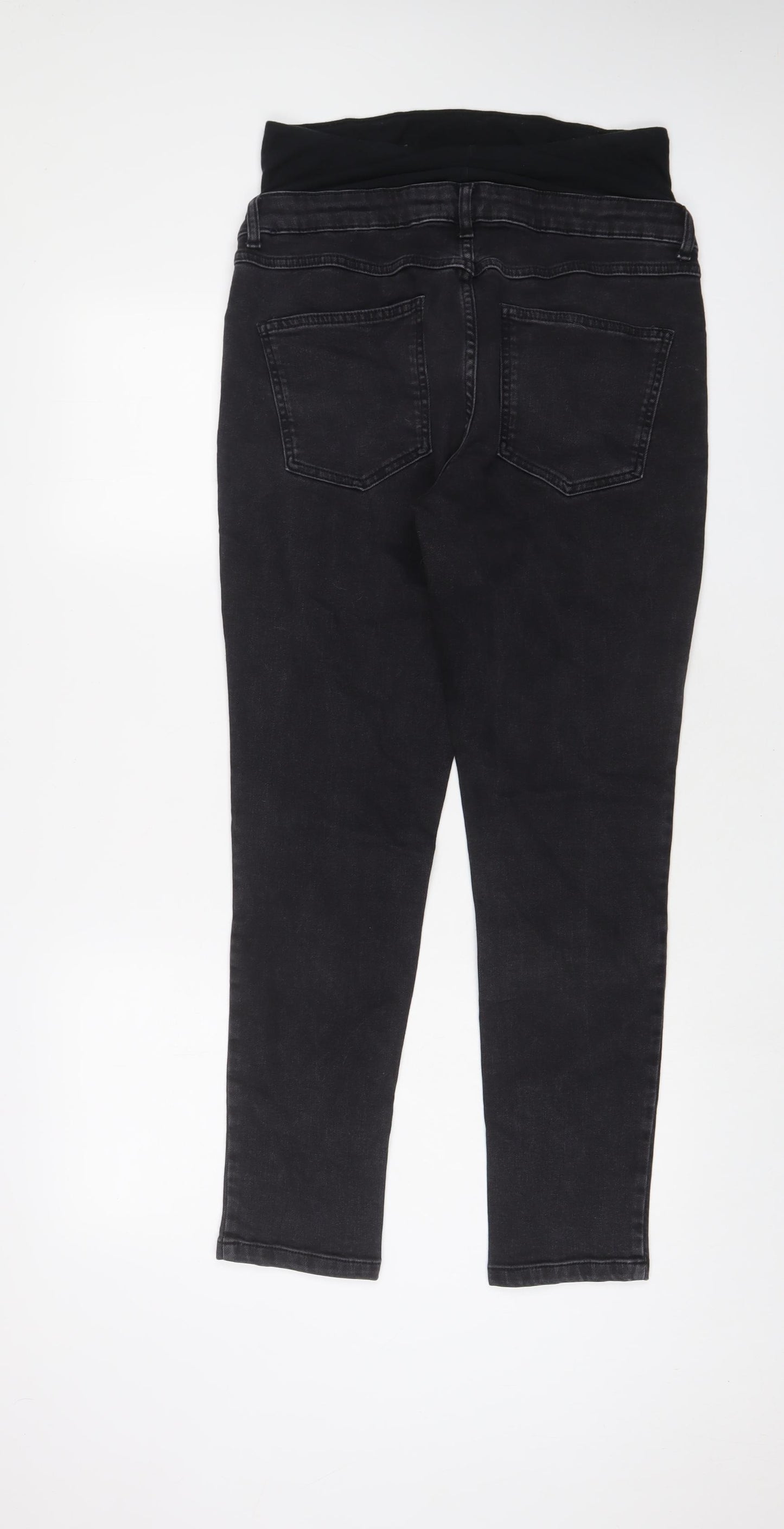 River Island Womens Black Cotton Skinny Jeans Size 10 L29 in Regular Zip